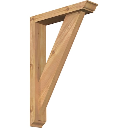 Ekena Millwork Traditional Traditional Smooth Bracket w/ Offset Brace, Western Red Cedar, 3 1/2"W x 16"D x 24"H BKT0402X16X24TRA01SWR